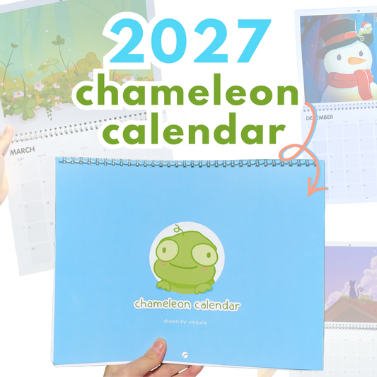 Chameleon Calendar 2027 (US & Canada)