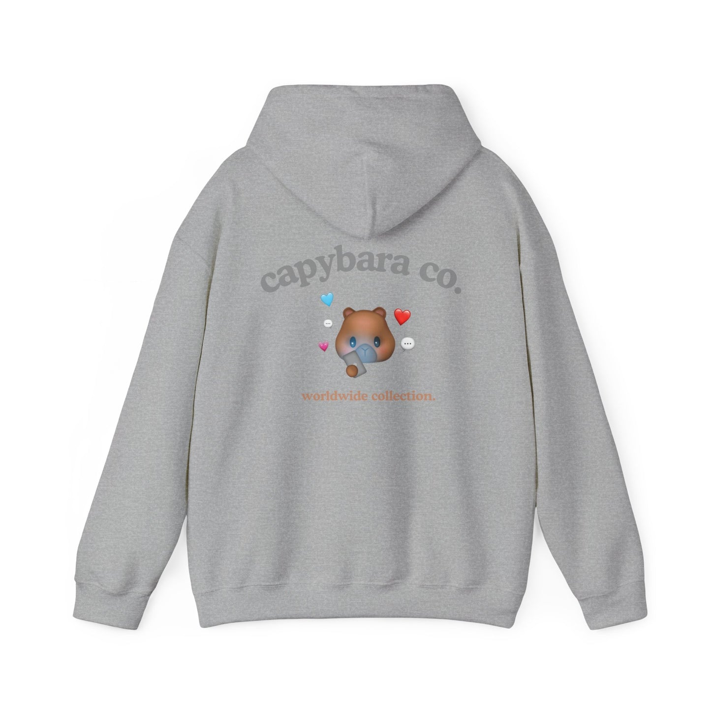 texting capy hoodie