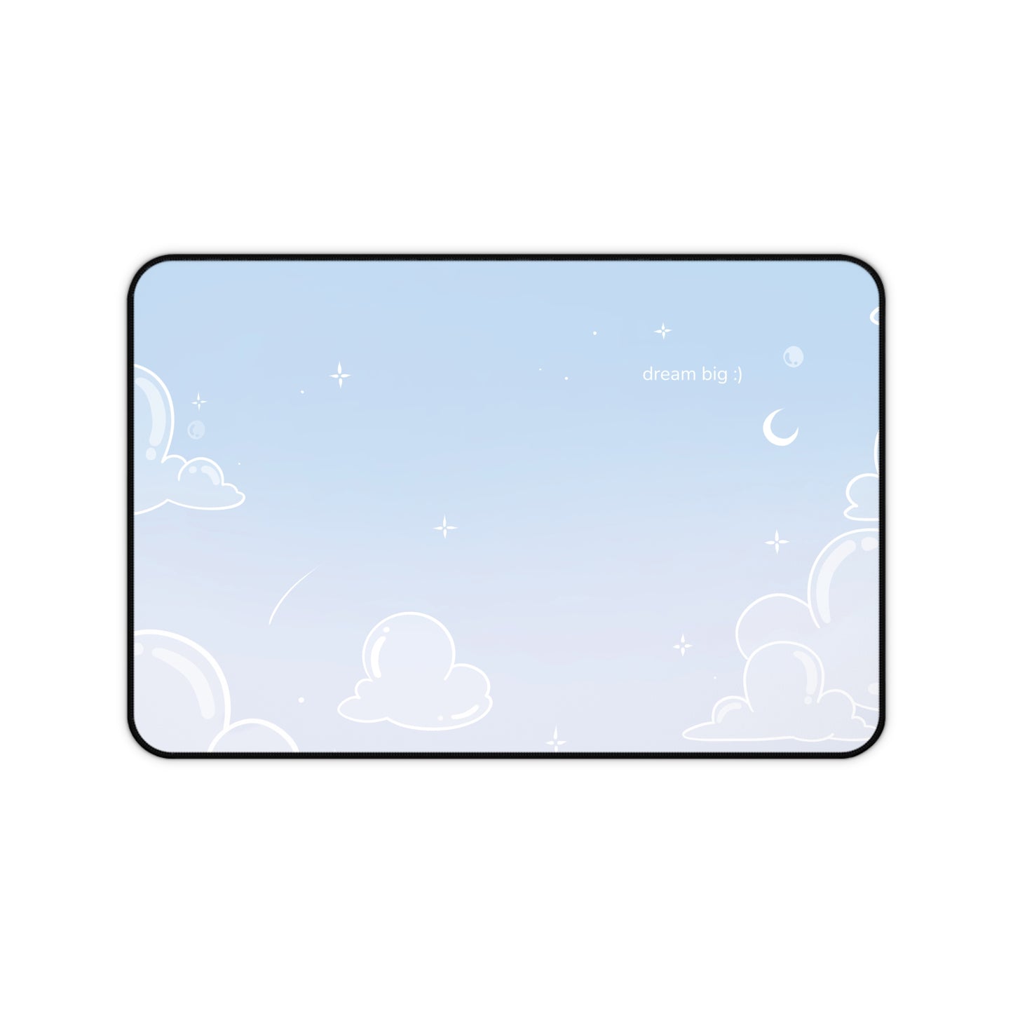 Bubble Cloud (light) Desk Mat