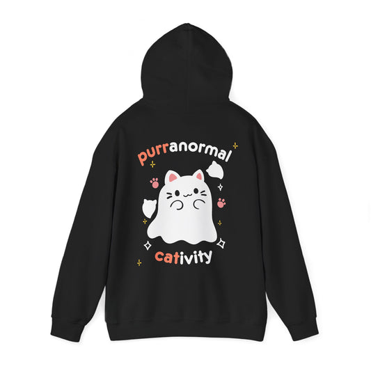 Cute Cat "Purranormal Cativity" Halloween Hoodie