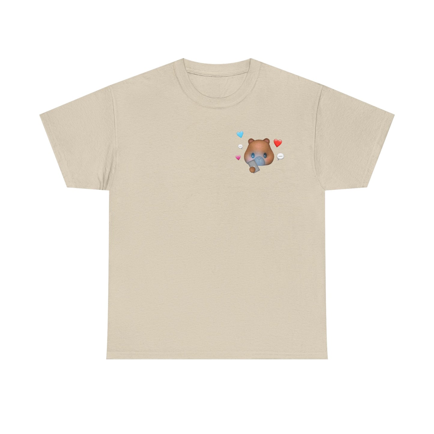 texting capy tshirt
