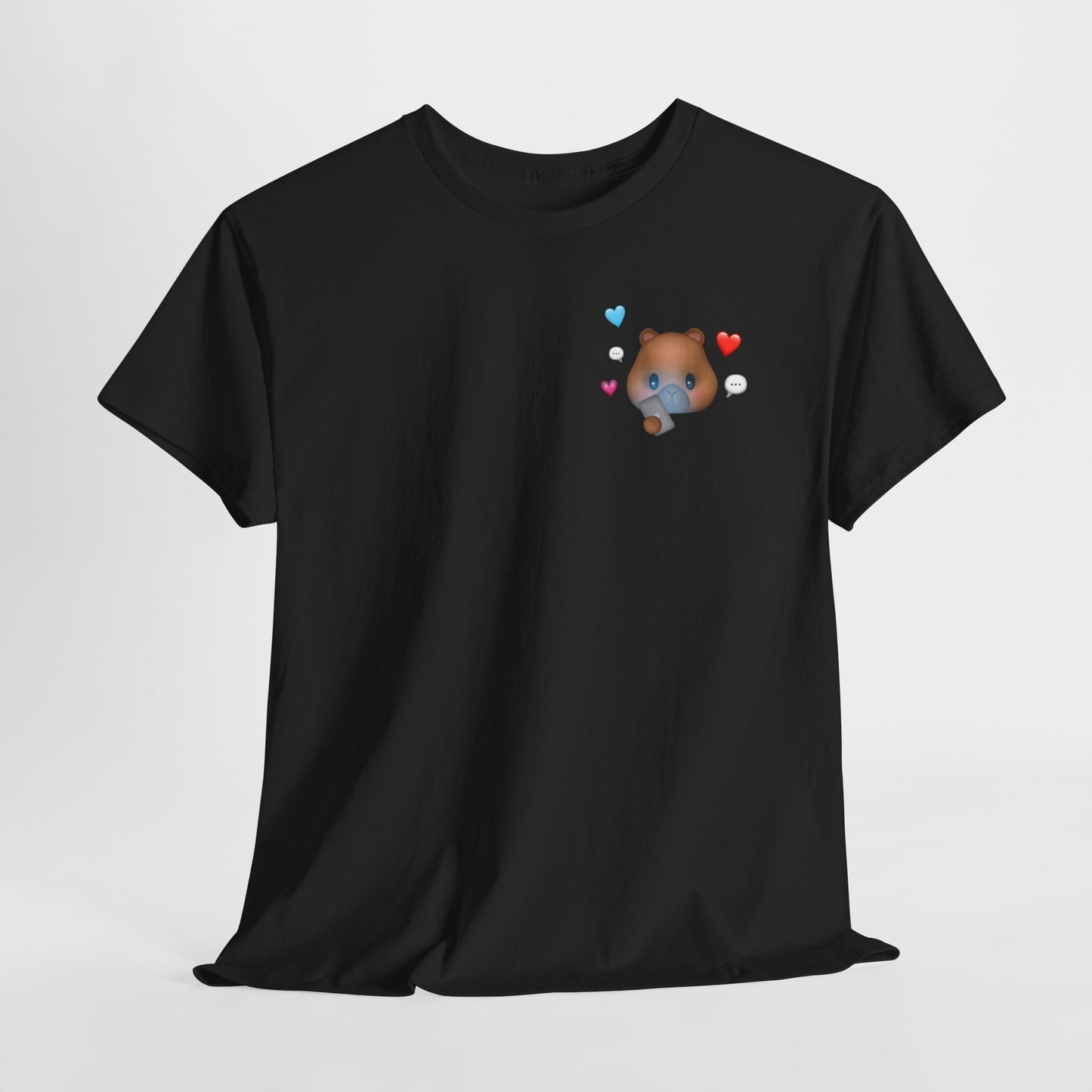 texting capy tshirt