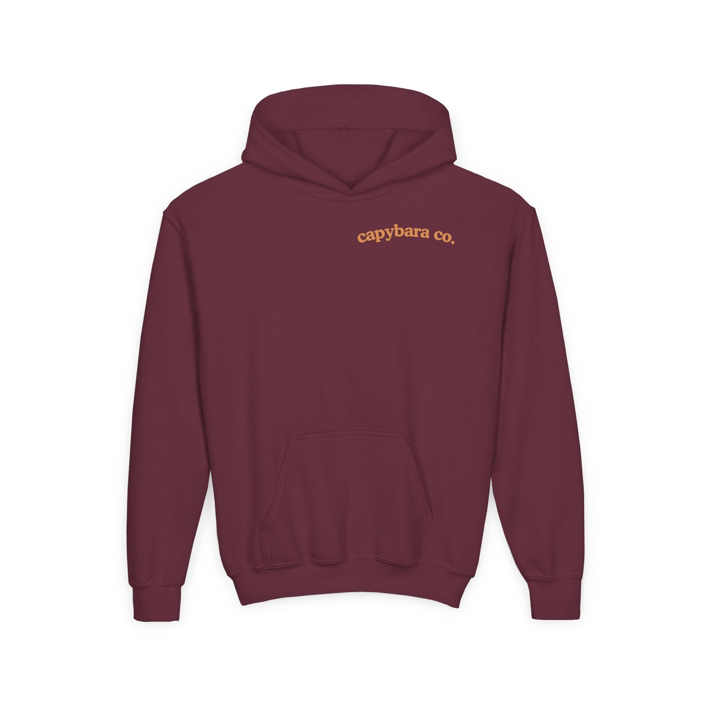 Capybara Bath: Youth Heavy Blend Hooded Sweatshirt