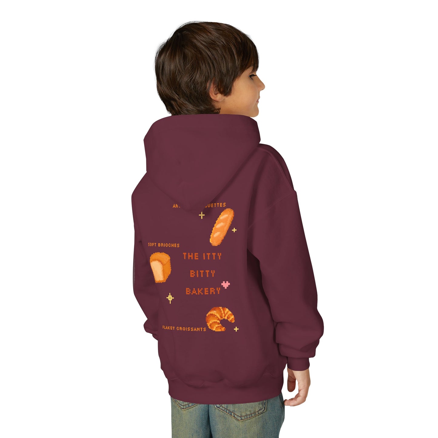Itty Bitty Bakery: Youth Heavy Blend Hooded Sweatshirt