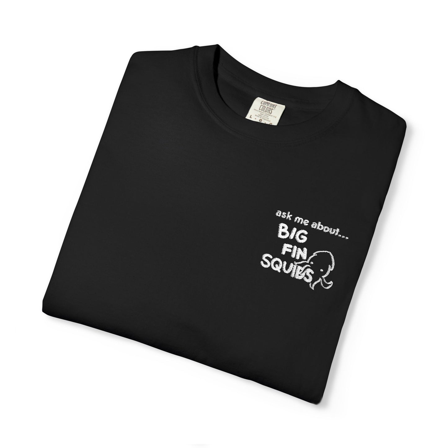 tell me about squids embroidery tshirt