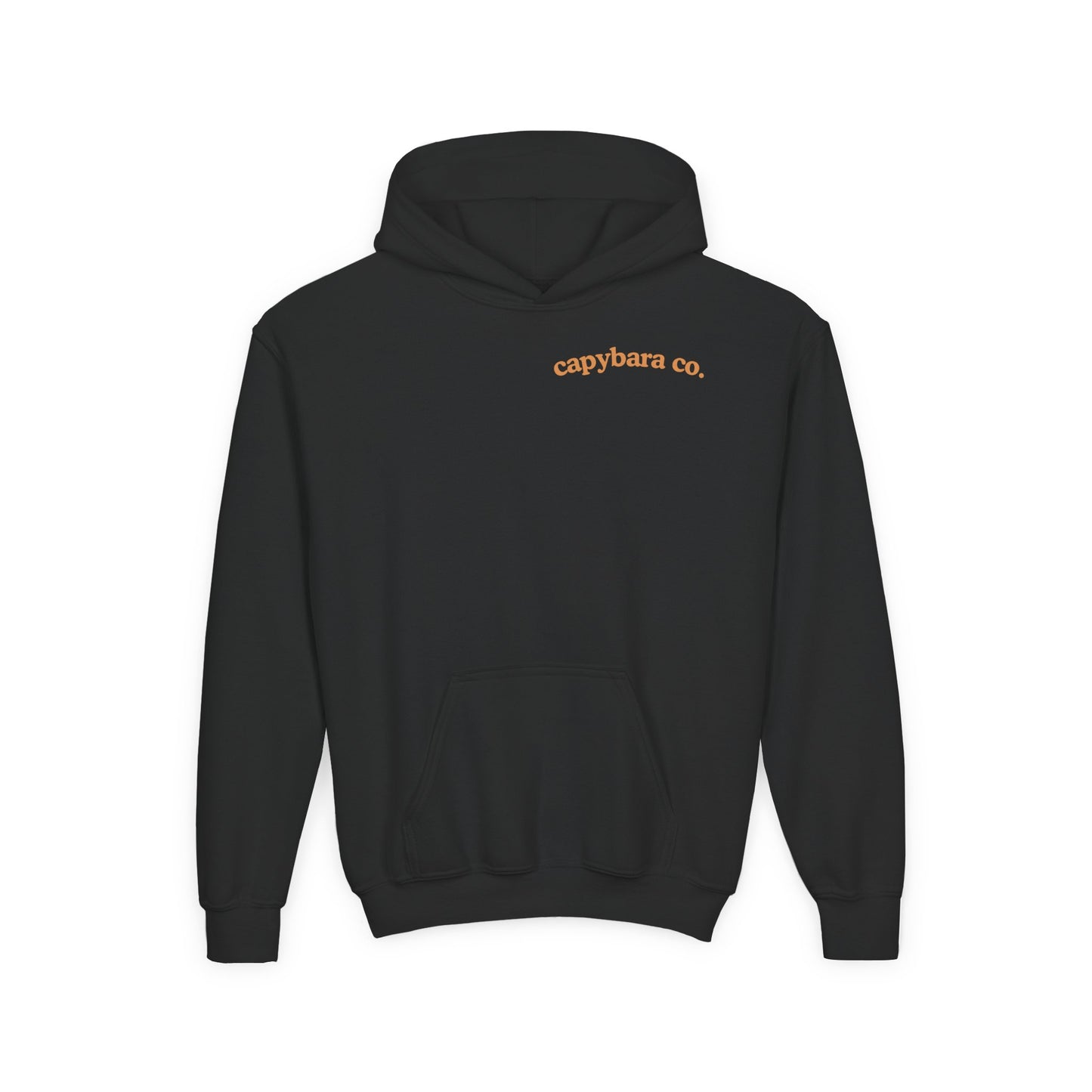 Capybara Bath: Youth Heavy Blend Hooded Sweatshirt
