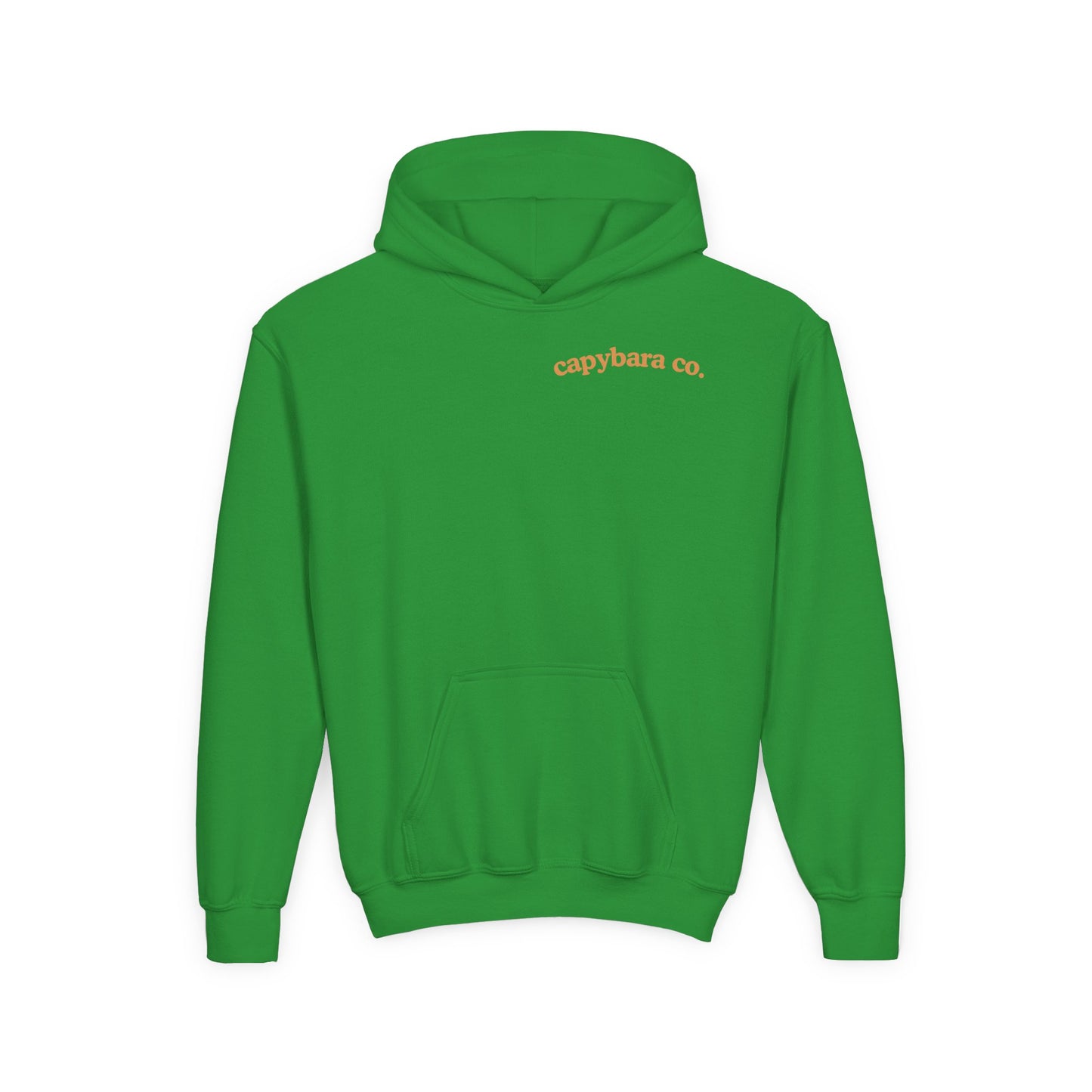 Capybara Bath: Youth Heavy Blend Hooded Sweatshirt