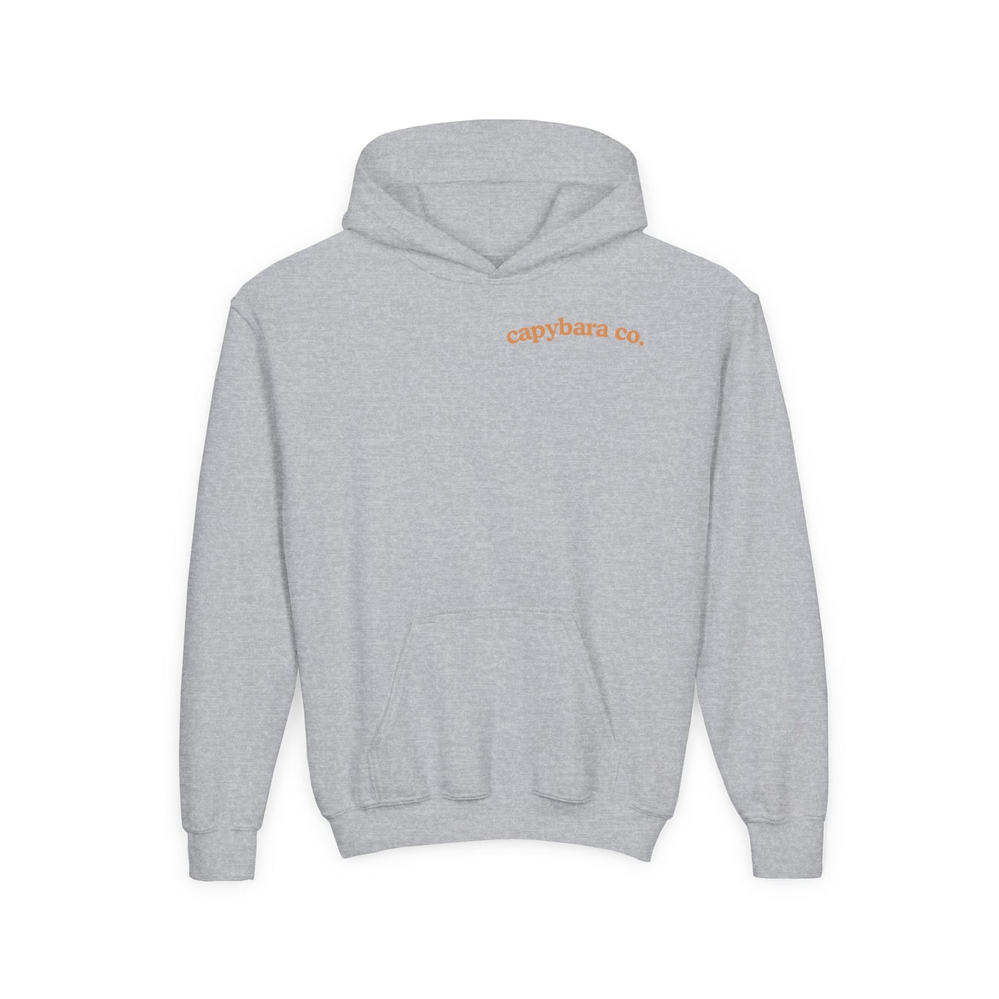 Capybara Bath: Youth Heavy Blend Hooded Sweatshirt