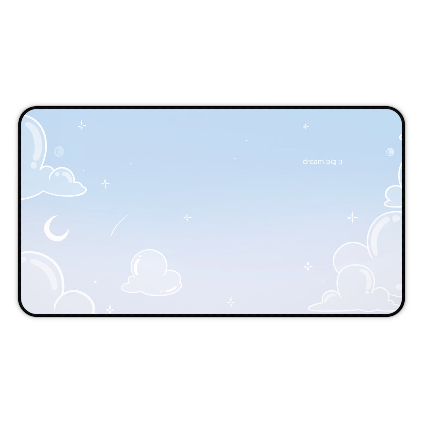 Bubble Cloud (light) Desk Mat