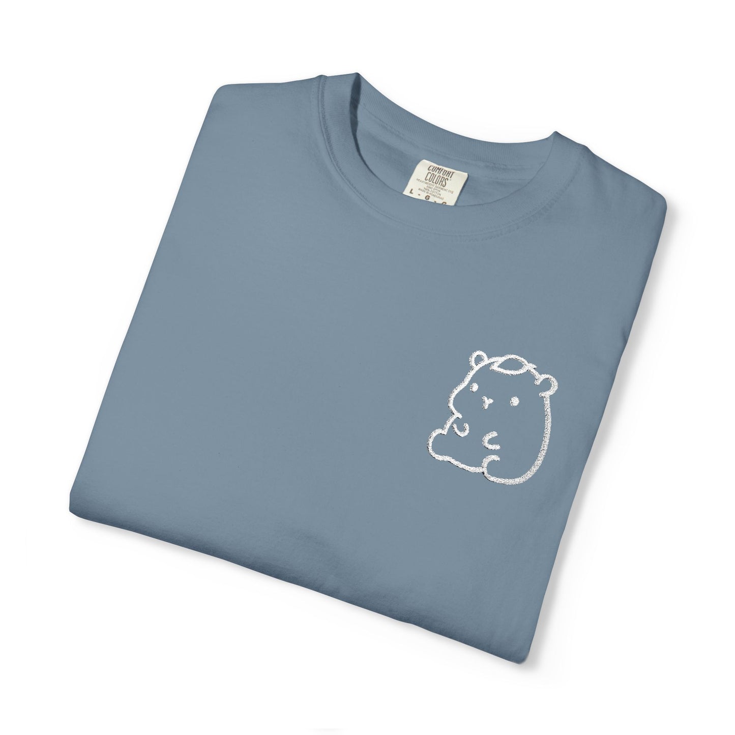 cute capy embroidery tshirt