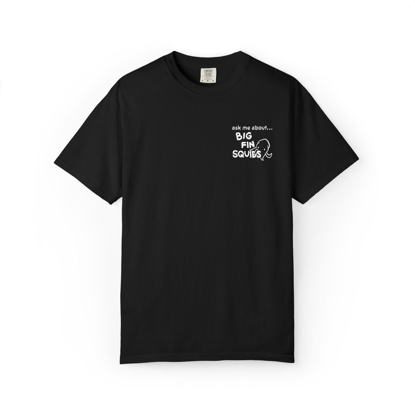 tell me about squids embroidery tshirt