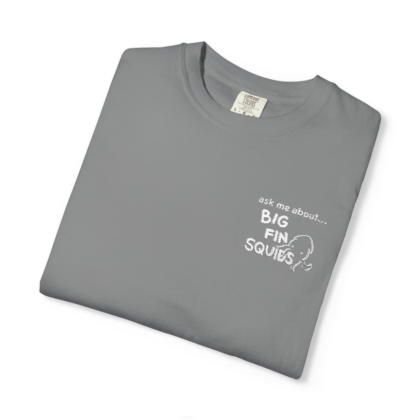 tell me about squids embroidery tshirt