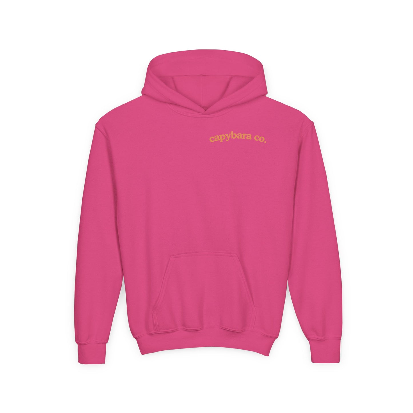 Capybara Bath: Youth Heavy Blend Hooded Sweatshirt