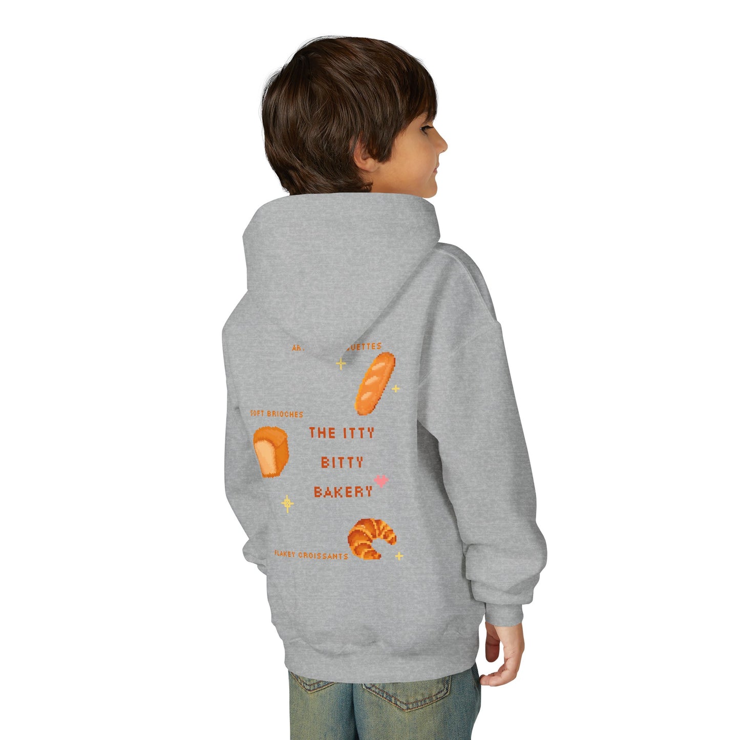 Itty Bitty Bakery: Youth Heavy Blend Hooded Sweatshirt