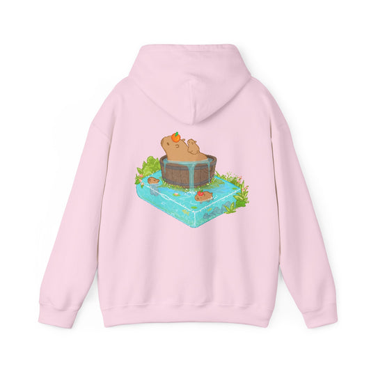 pixel capybara bathhouse