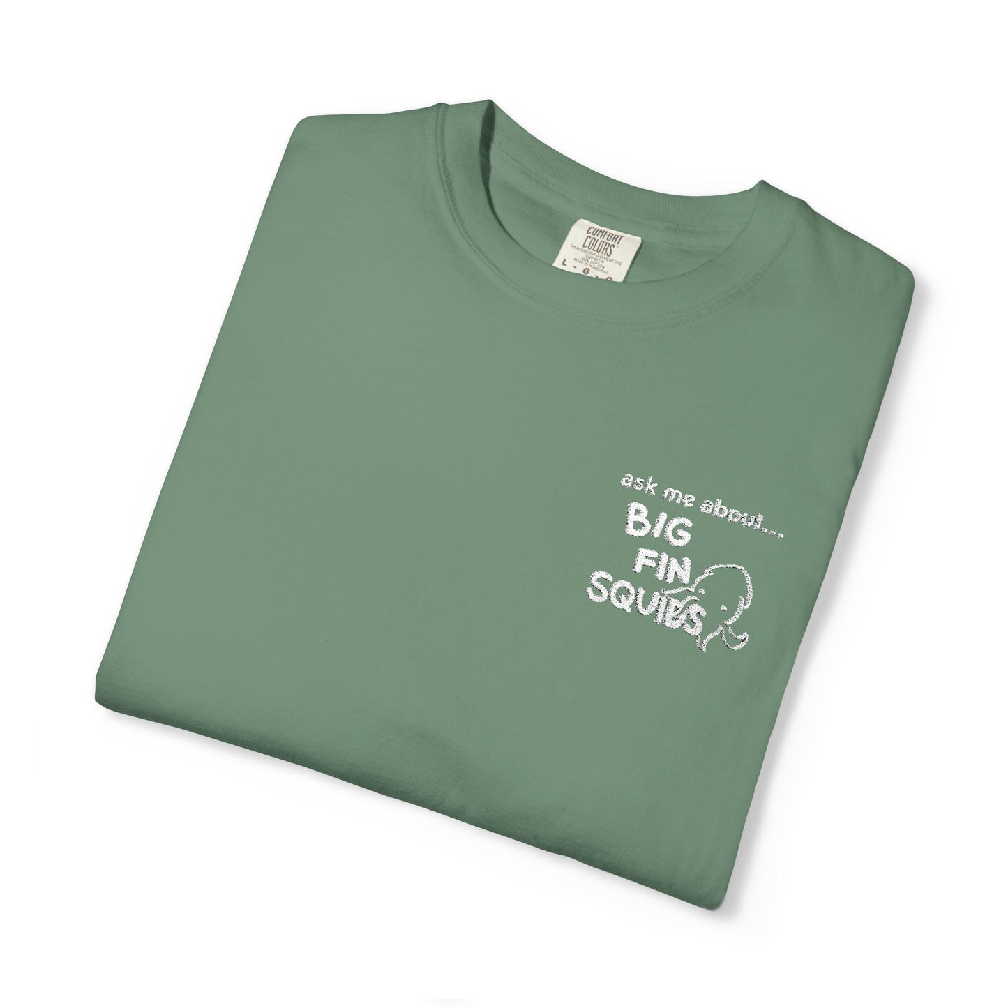 tell me about squids embroidery tshirt