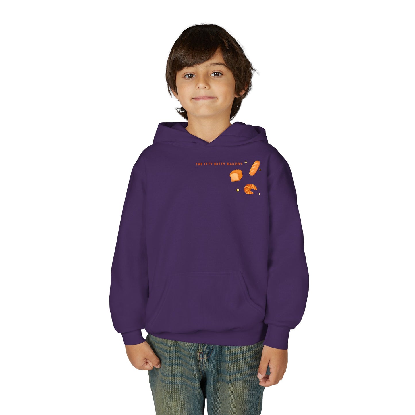 Itty Bitty Bakery: Youth Heavy Blend Hooded Sweatshirt