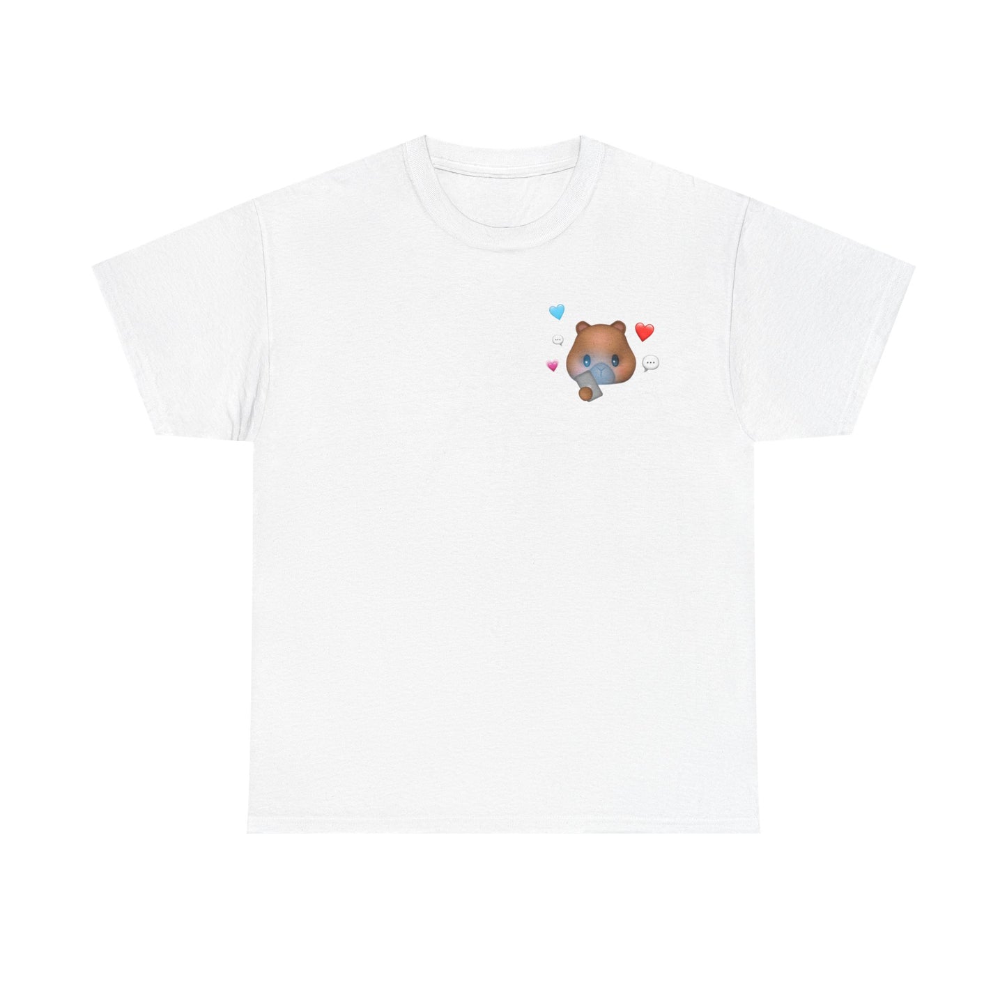 texting capy tshirt