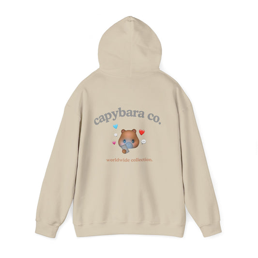 texting capy hoodie