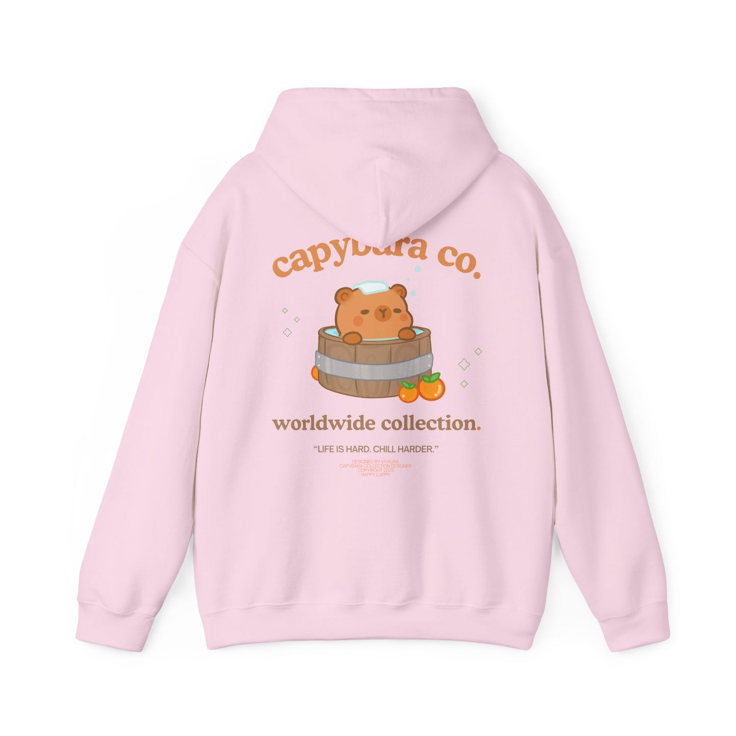capybara in bath hoodie