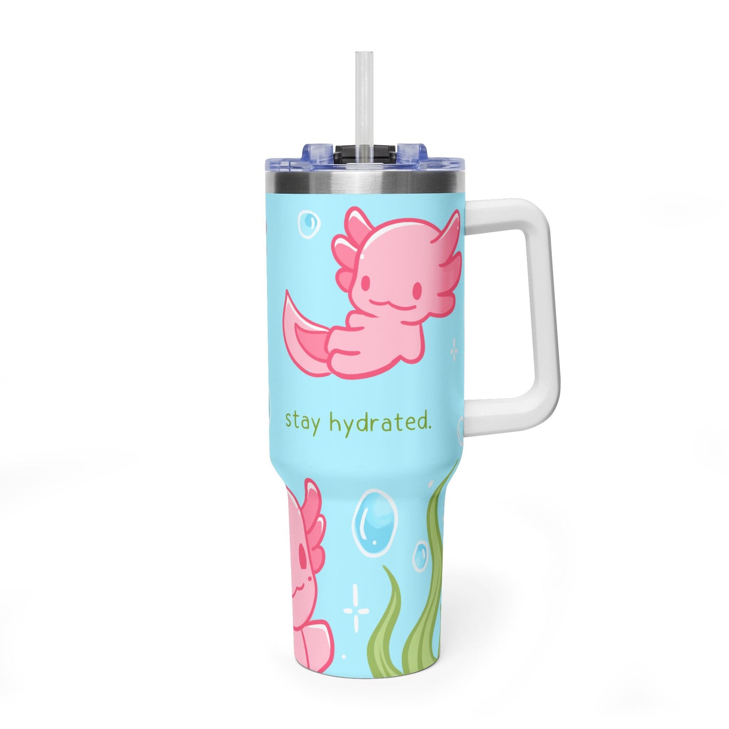 Stay Hydrated Axolotl Vacuum Thermal Tumbler, 40oz