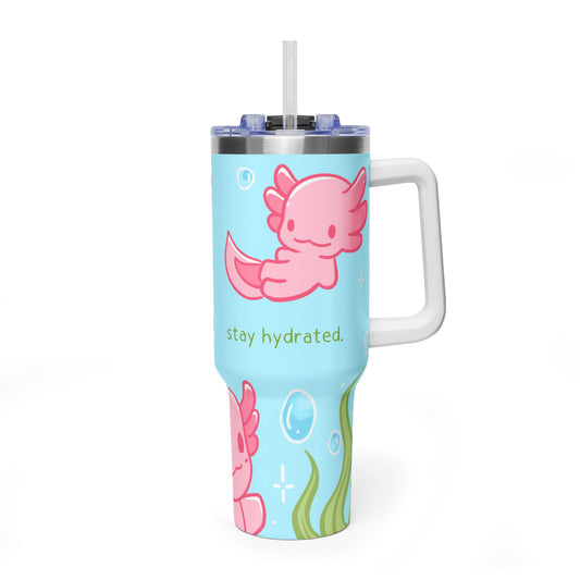Stay Hydrated Axolotl Vacuum Thermal Tumbler, 40oz