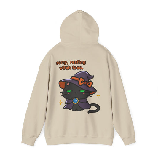 Resting Witch Face Halloween Hoodie