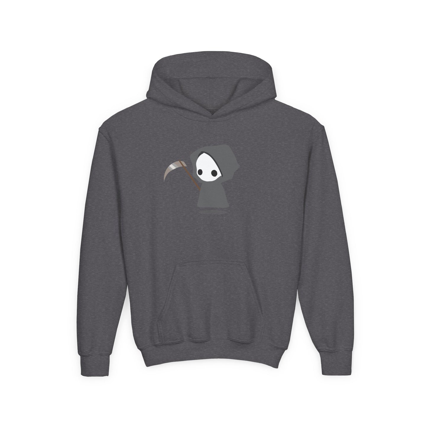 Cute Reaper: Youth Heavy Blend Hooded Sweatshirt