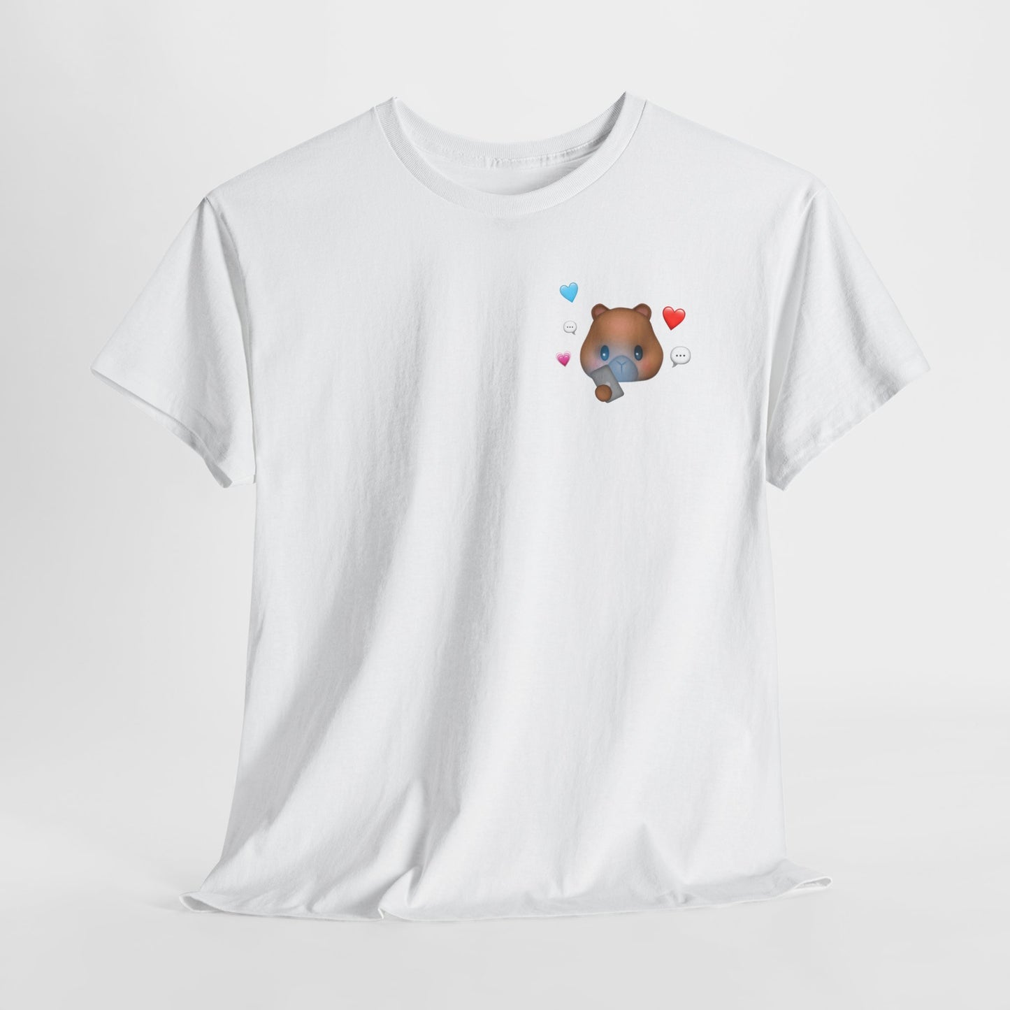 texting capy tshirt