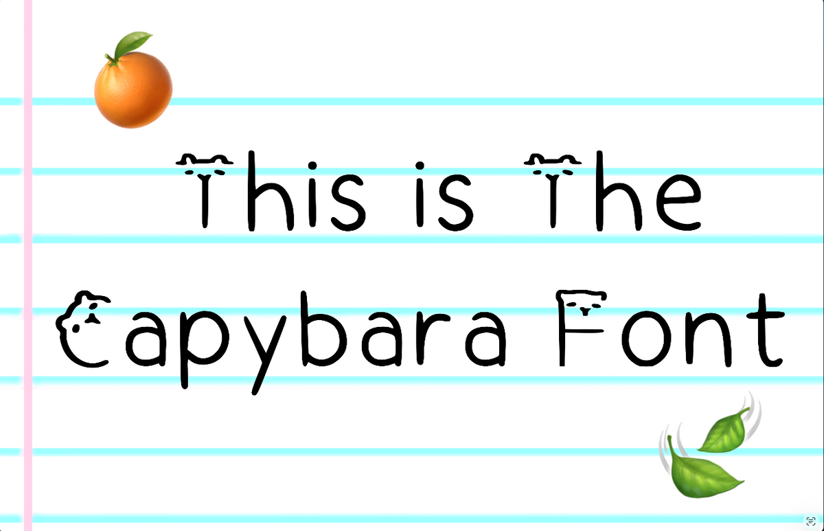Capybara Lettering Capybara Font – viyaura