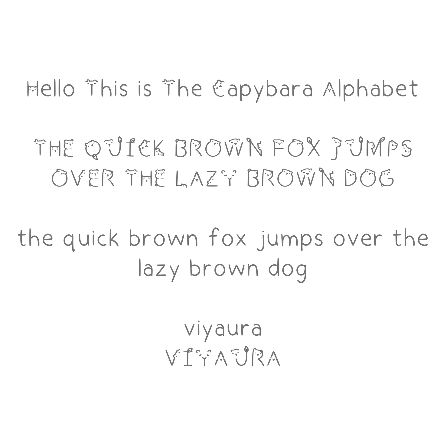 Capybara Font