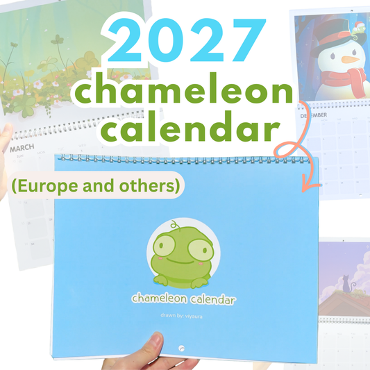 Chameleon Calendar 2027 (EU & Others)