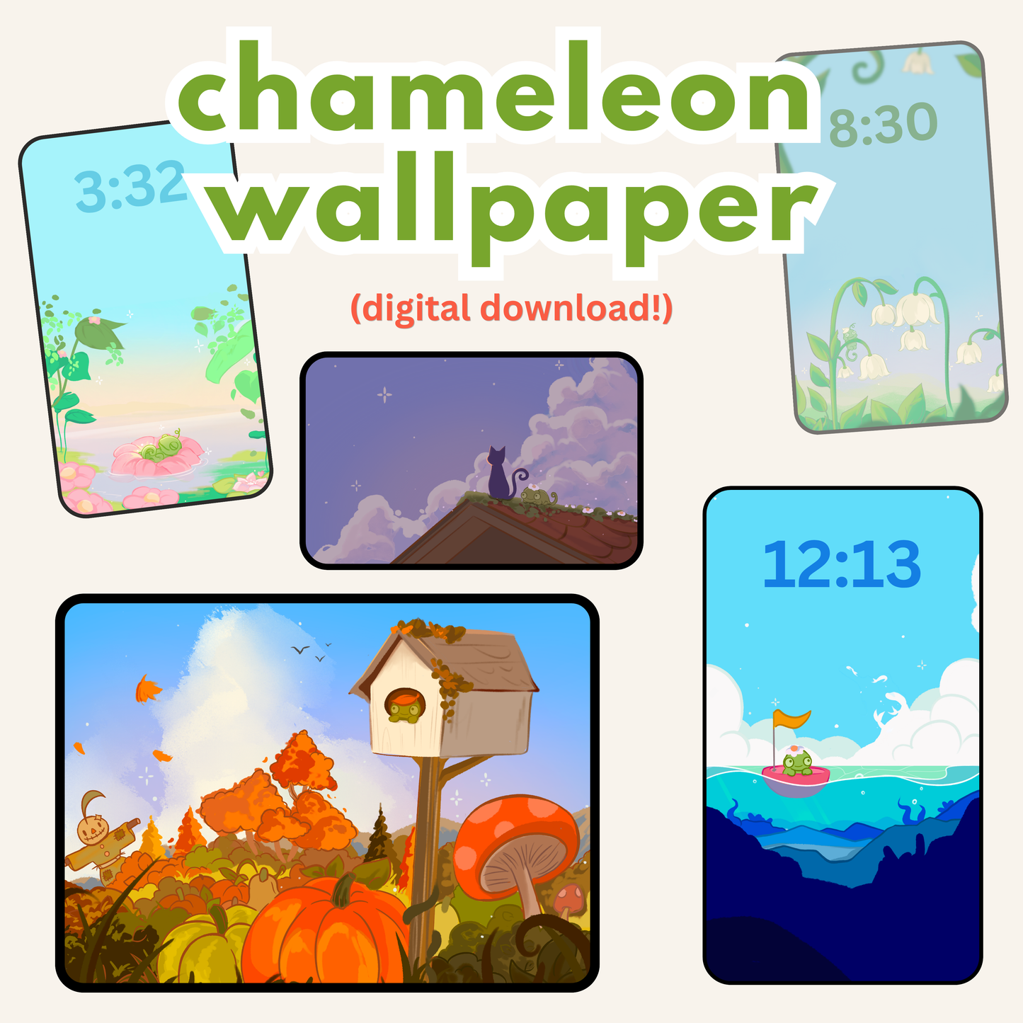 Chameleon Mobile Wallpaper Pack