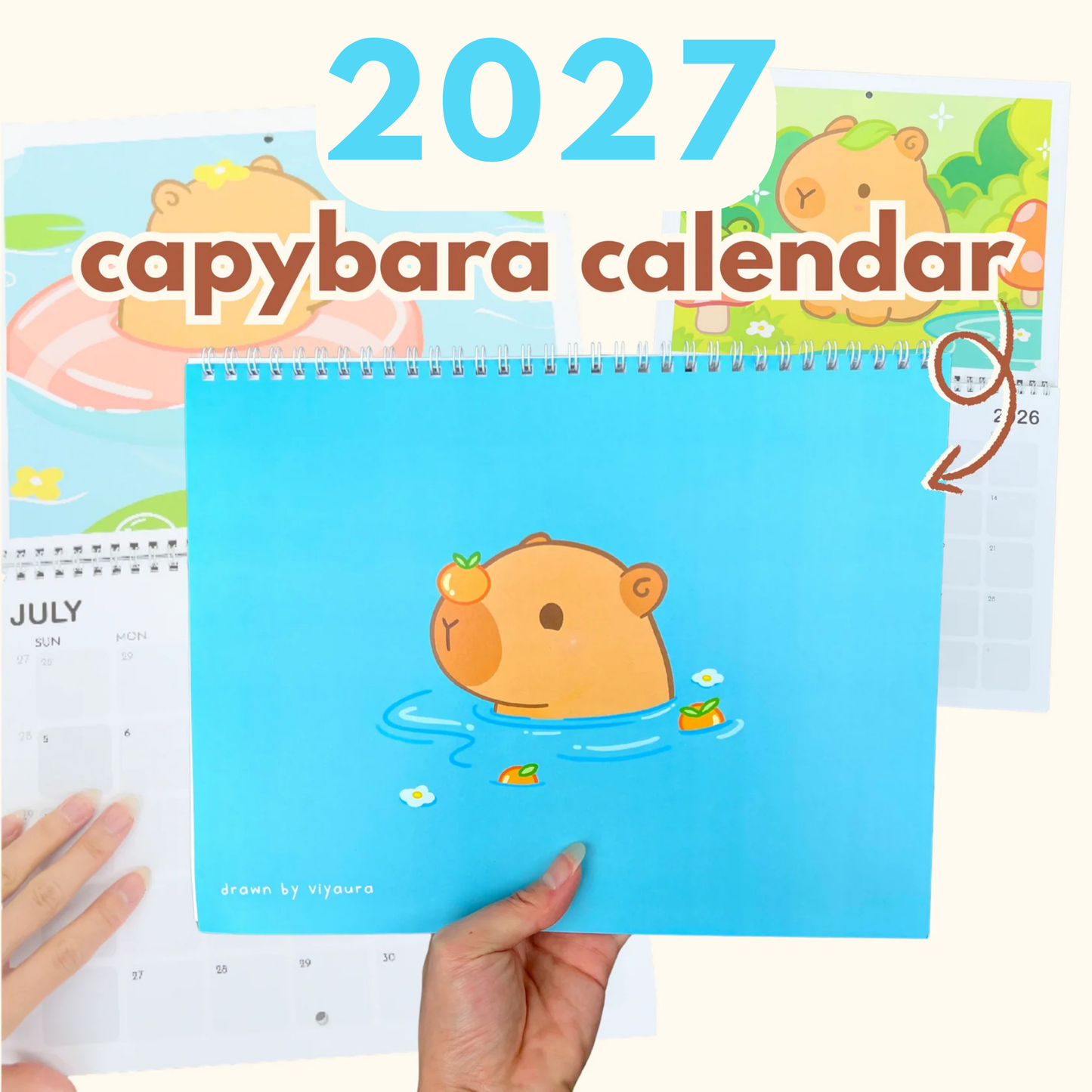 Capybara Calendar 2027