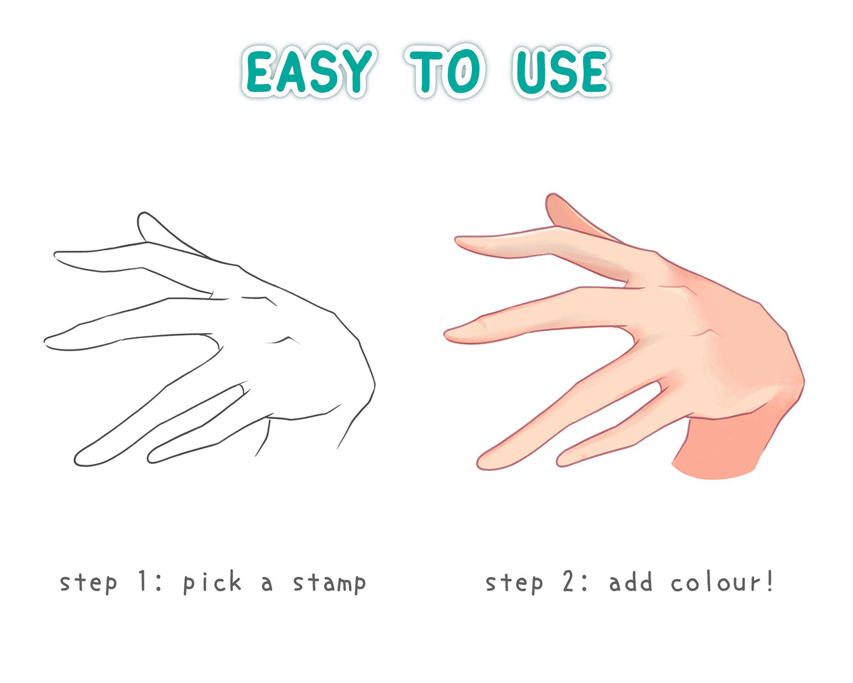 Anime Hand Tutorial Color Anime Hand Tutorial