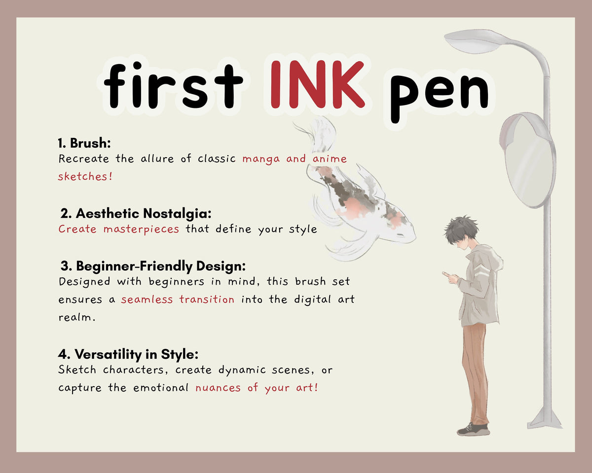 First Ink Book First Ink Pen Brush Set – viyaura