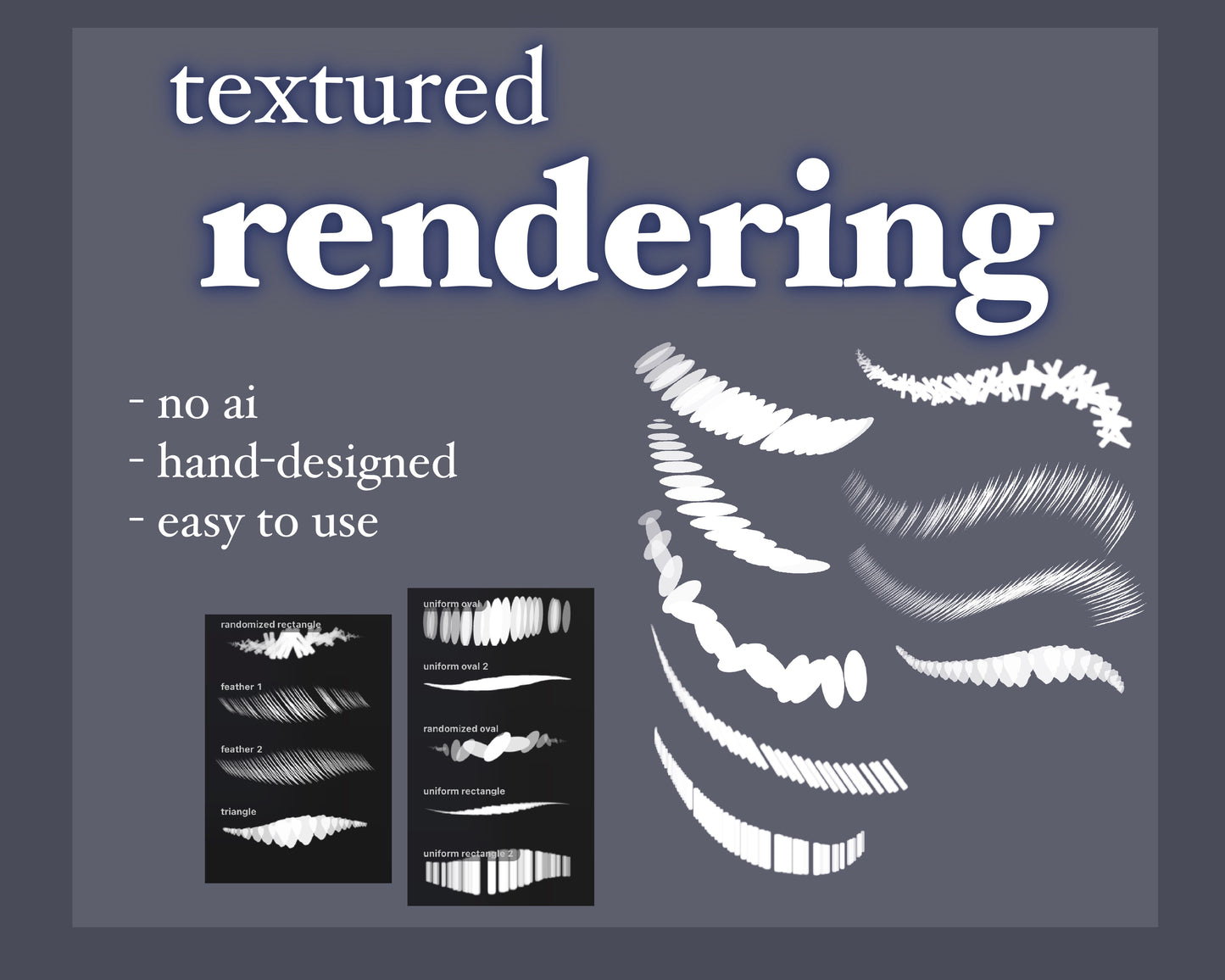 Textured Rendering Brushes